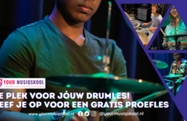 Drumles bij Your Musiqskool, dé plek voor jouw drumles in Almere Haven/Poort/Stad