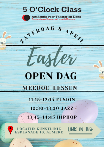 Easter open dag op 8 April in de Kunstlinie Almere 
