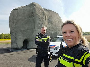 Politieagent Wim en Daniëlla